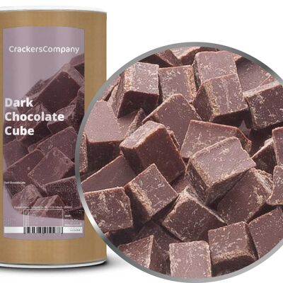 Cubes de chocolat noir, Cube de chocolat noir PU avec 9 pièces. toi. Contenu de 800 g par pièce.