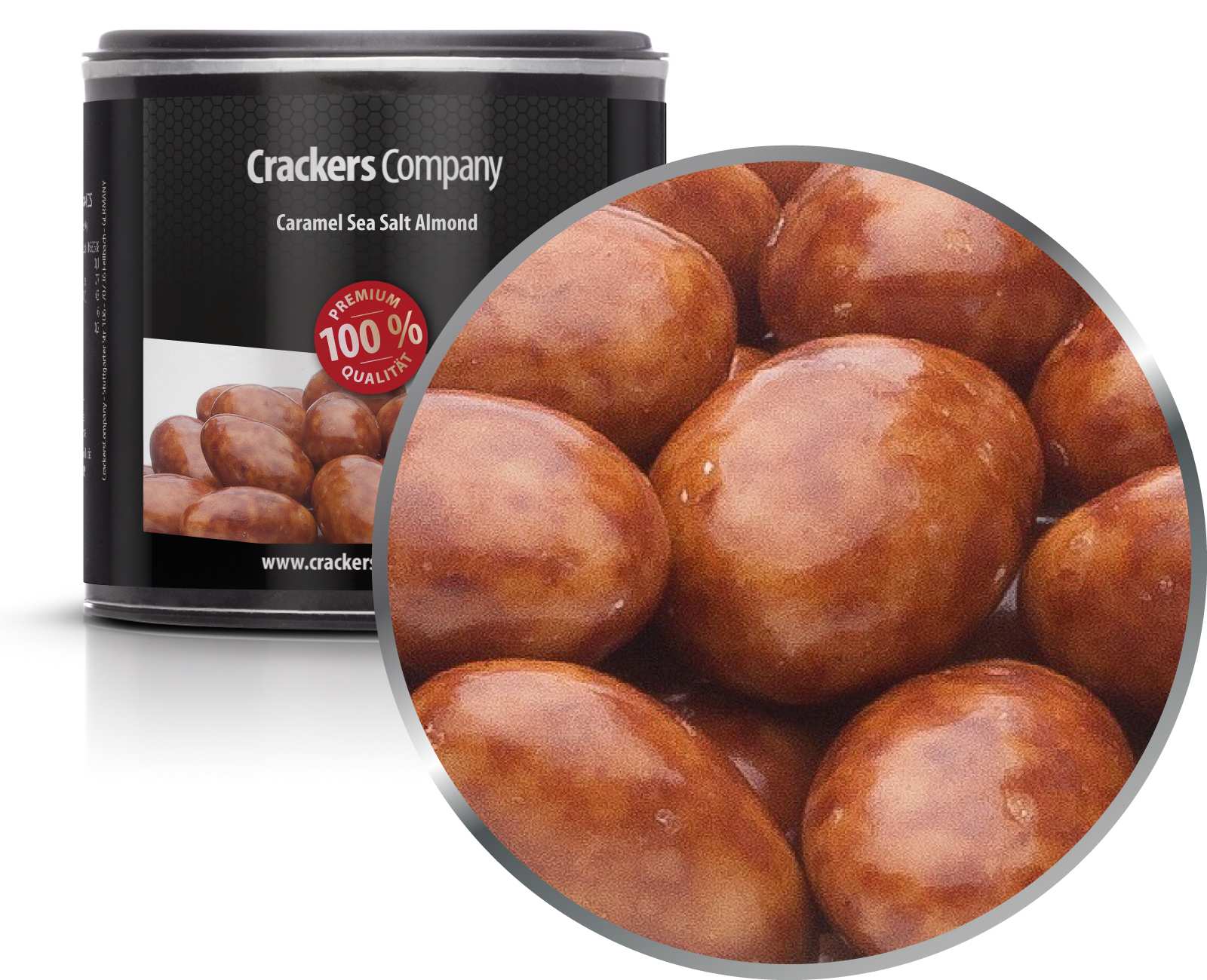 Mandorle Al Caramello Al Sale Marino, Mandorle Al Caramello Al Sale Marino PU con 36 pezzi. u. Contenuto 115 g per pezzo.