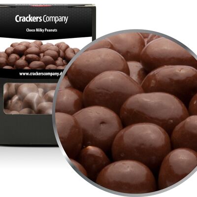 Chocolate con leche entera y cacahuete, Choco Milky Peanuts PU con 32 piezas. Ud. Contenido de 110 g por pieza.