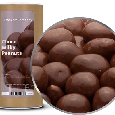 Chocolate con leche entera y cacahuete, Choco Milky Peanuts PU con 9 piezas. Ud. Contenido de 850 g por pieza.