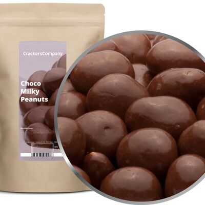 Cioccolato al latte intero con arachidi, Choco Milky Peanuts PU con 8 pezzi. u. Contenuto 700 g per pezzo.