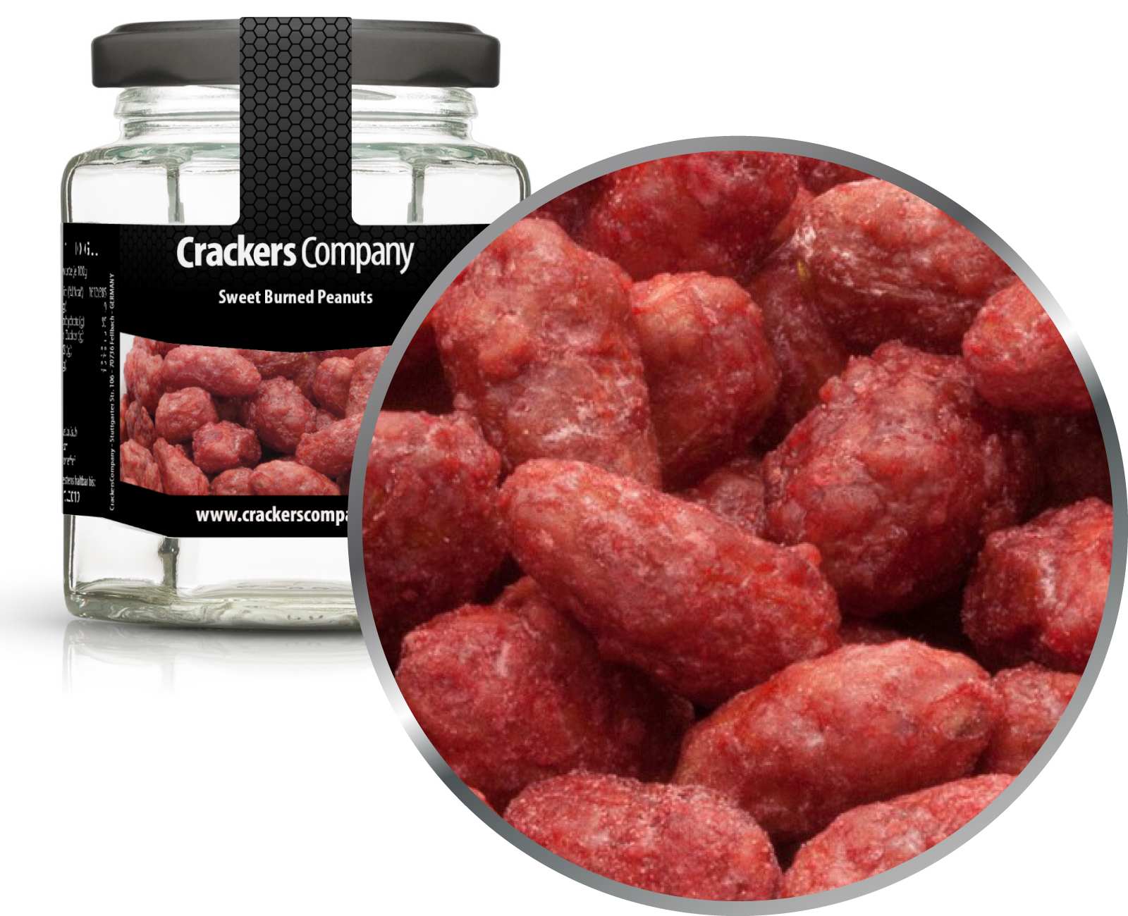 Arachidi bruciate, Arachidi Bruciate Dolci PU con 25 pezzi. u. Contenuto 90 g per pezzo.