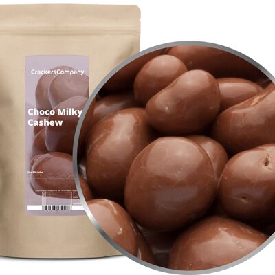 Noix de cajou au lait entier, Choco Milky Cashew PU avec 8 pièces. toi. Contenu de 700 g par pièce.