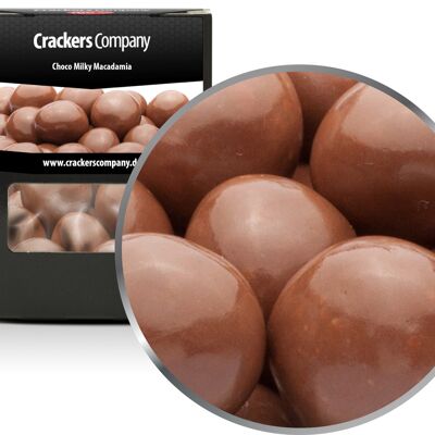 Macadamia con leche entera, Choco Milky Macadamia PU con 32 piezas. Ud. Contenido de 80 g por pieza.
