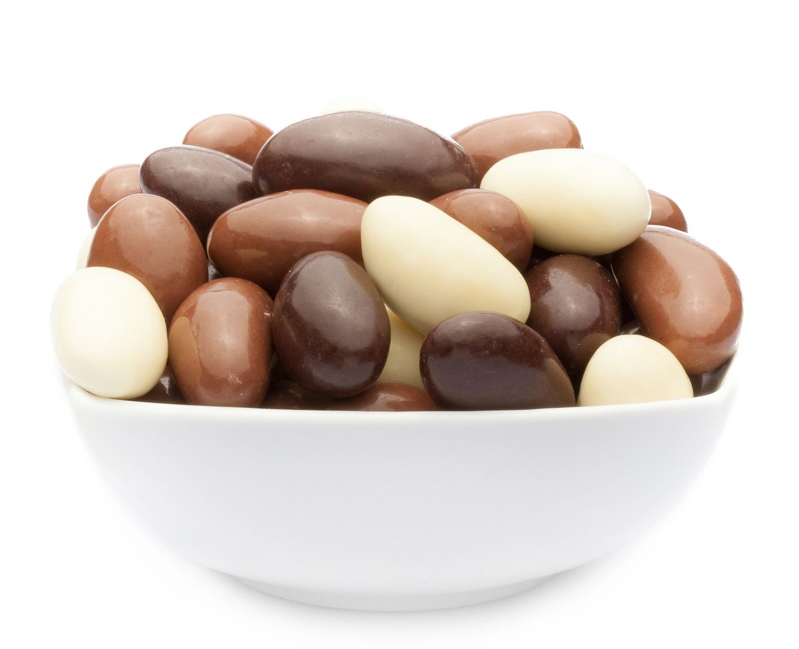 Dreierlei Schoko Paranüsse, Triple Choco Brazil Nuts VPE mit 1 Stk. u. 3000g Inhalt je Stk.