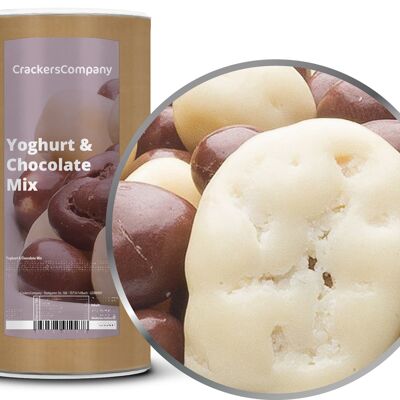 Mix yogurt-cioccolato noci-uvetta, mix yogurt-cioccolato PU con 9 pezzi. u. Contenuto 850 g per pezzo.