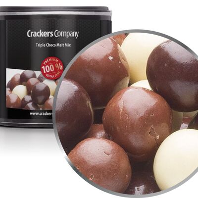 Tre tipi di palline di malto al cioccolato, Triple Choco Malt Mix PU con 36 pezzi. u. Contenuto 70 g per pezzo.