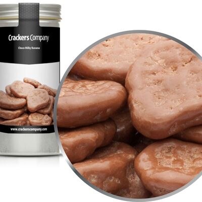 Banane au lait entier, Choco Milky Banana PU de 40 pièces. toi. Contenu de 80 g par pièce.
