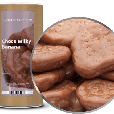 Banane au lait entier, Choco Milky Banana PU de 9 pièces. toi. Contenu de 650 g par pièce.
