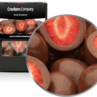 Fresas con leche entera, Fresa Marrón PU con 32 piezas. Ud. Contenido de 60 g por pieza.