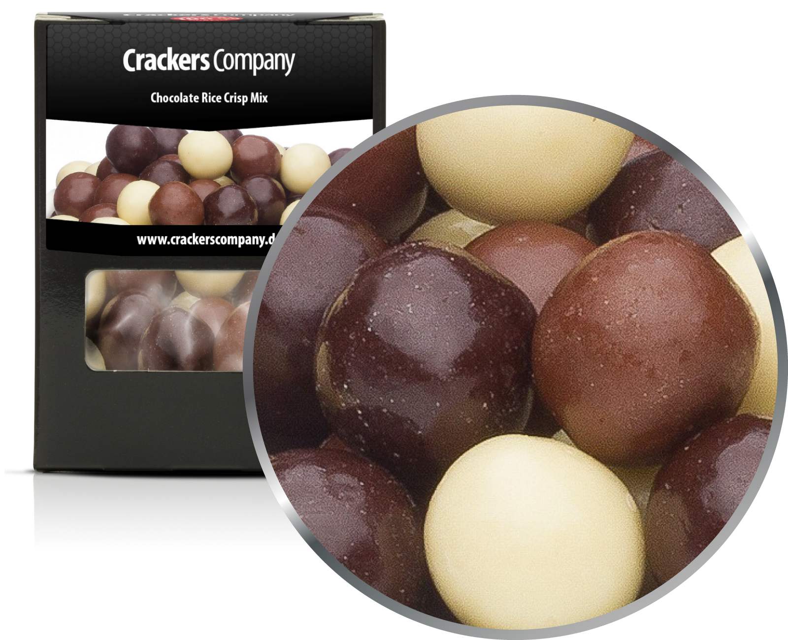 Schoko Reiscracker Mix, Chocolate Rice Crisp Mix VPE mit 32 Stk. u. 65g Inhalt je Stk.