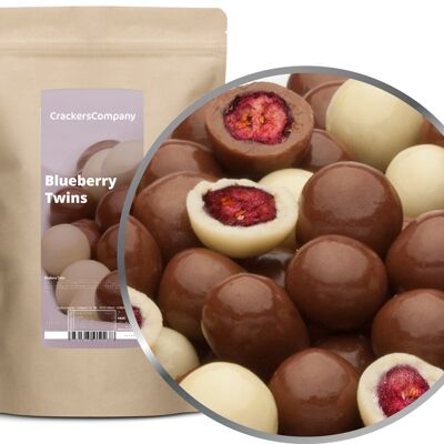 Myrtilles au chocolat au lait, Blueberry Twins PU de 8 pièces. toi. Contenu de 550 g par pièce.