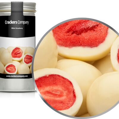 Fresas con chocolate con leche, Fresa Blanca PU con 40 piezas. Ud. Contenido de 60 g por pieza.