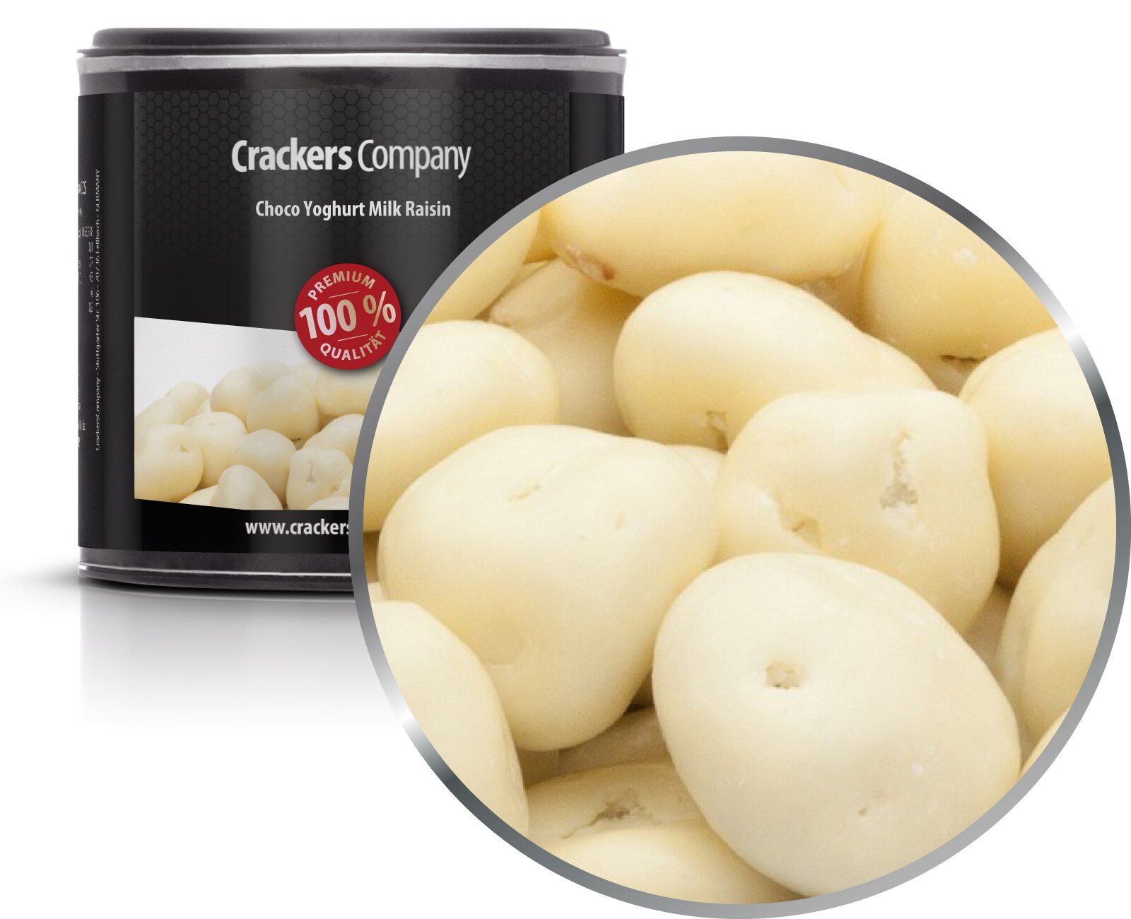 Uvetta al cioccolato e yogurt, Choco Yoghurt Milk Raisin PU con 36 pezzi. u. Contenuto 120 g per pezzo.