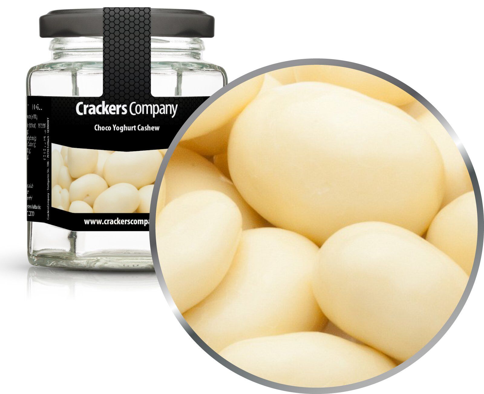 Yogurt Cioccolato Anacardi, Choco Yogurt Anacardi PU con 25 pezzi. u. Contenuto 105 g per pezzo.