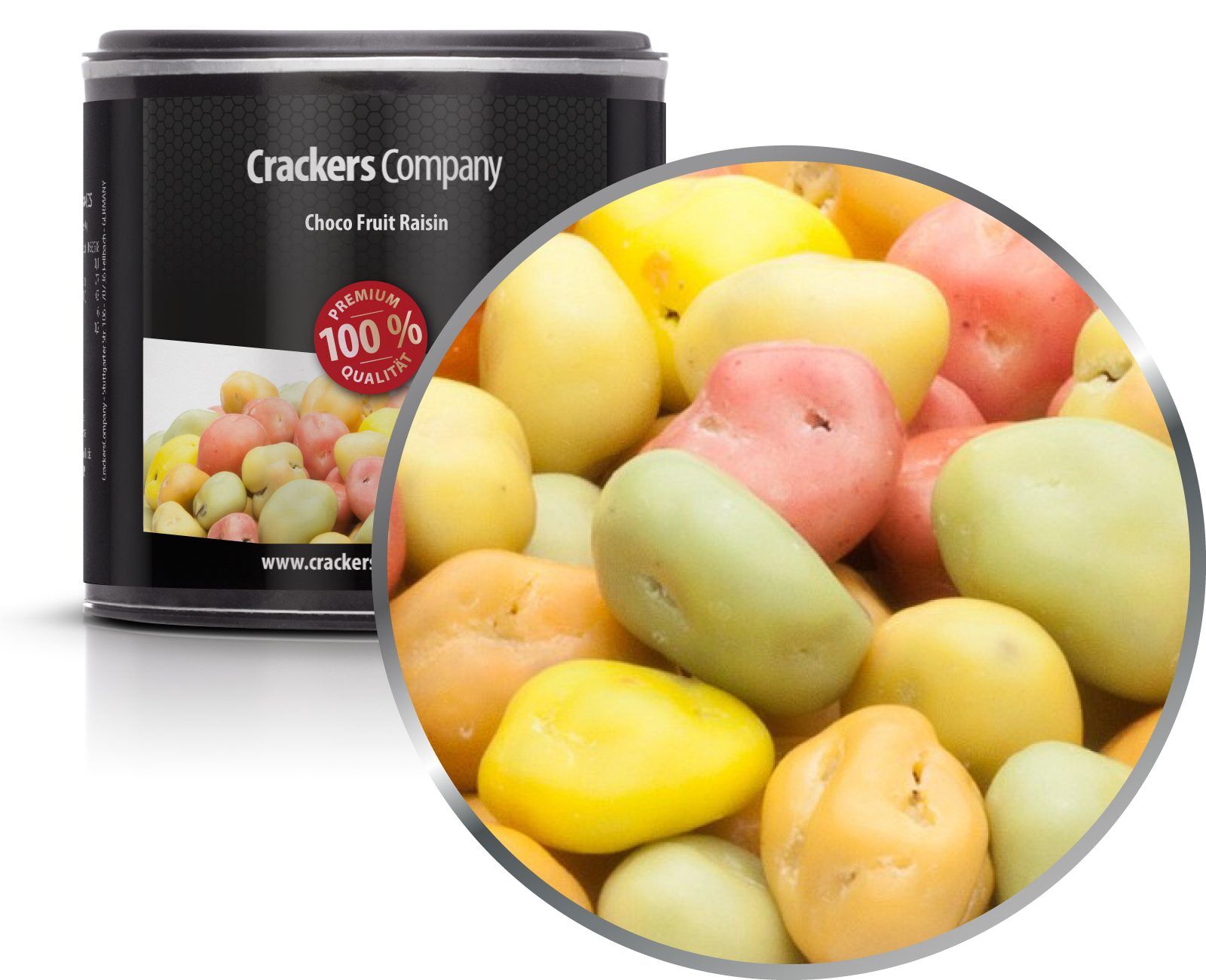 Uvetta al cioccolato e yogurt, Choco Fruit Raisin PU con 36 pezzi. u. Contenuto 130 g per pezzo.