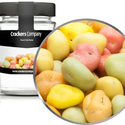 Pasas de chocolate y yogur, Choco Fruit Raisin PU con 45 piezas. Ud. Contenido de 130 g por pieza.