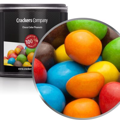 Cacahuètes colorées au chocolat, Choco Color Peanuts PU avec 36 pièces. toi. Contenu de 110 g par pièce.