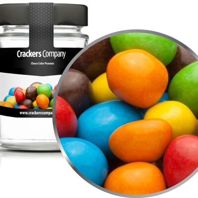 Cacahuètes colorées au chocolat, Choco Color Peanuts PU de 45 pièces. toi. Contenu de 110 g par pièce.