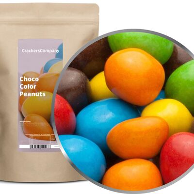 Cacahuètes colorées au chocolat, Choco Color Peanuts PU avec 8 pièces. toi. Contenu de 750 g par pièce.