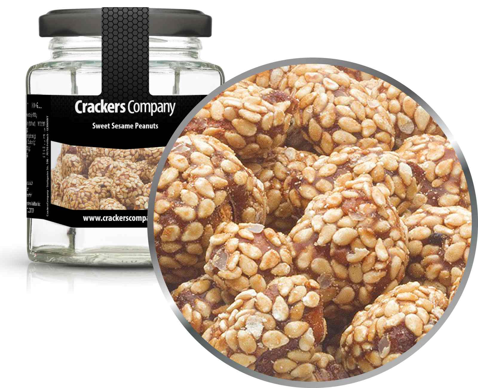 Sesam-Erdnüsse, Sweet Sesame Peanuts VPE mit 25 Stk. u. 80g Inhalt je Stk.