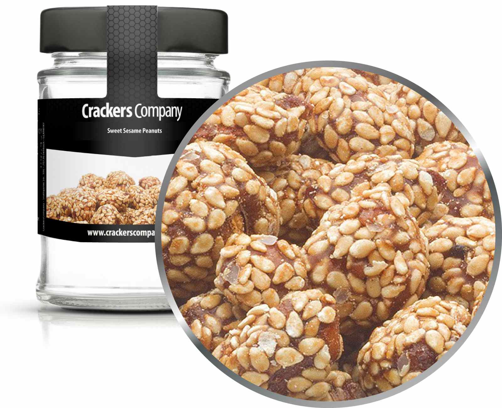 Sesam-Erdnüsse, Sweet Sesame Peanuts VPE mit 45 Stk. u. 80g Inhalt je Stk.