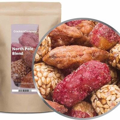 Miscela di mandorle e arachidi tostate, North Pole Blend PU con 8 pezzi. u. Contenuto di 500 g per pezzo.