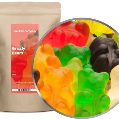 Oursons gommeux fruités, Grizzly Bears PU avec 8 pièces. toi. Contenu de 700 g par pièce.