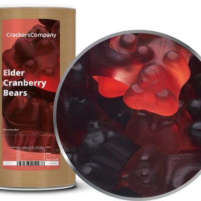 Orsetti gommosi al mirtillo rosso sambuco, Bears al mirtillo rosso sambuco PU con 9 pezzi. u. Contenuto 950 g per pezzo.