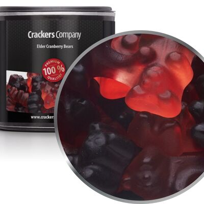 Oursons gommeux aux canneberges et sureau, Elder Cranberry Bears PU avec 36 pièces. toi. Contenu de 100 g par pièce.