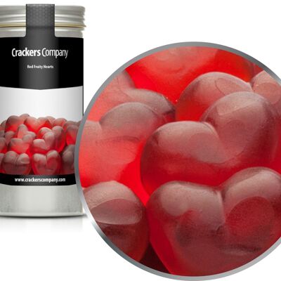 Corazones de zumo de frambuesa, Corazones de Frutas Rojas PU con 40 piezas. Ud. Contenido de 120 g por pieza.