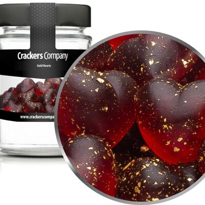 Orsetti gommosi con cuori dorati, Gold Hearts PU con 45 pezzi. u. Contenuto 120 g per pezzo.