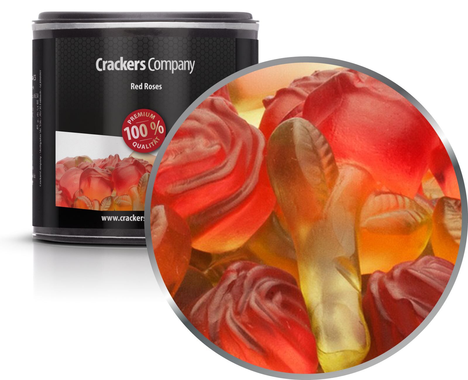 Rosas de chicle de frutas, Red Roses PU con 36 piezas. Ud. Contenido de 110 g por pieza.