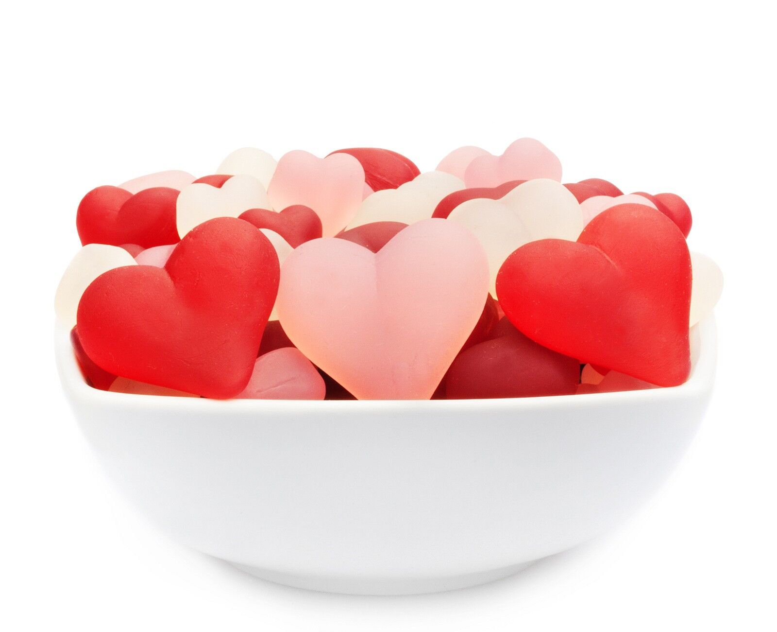 Cuori di amido senza gelatina, Heart Mix PU con 1 pezzo. u. Contenuto 3000 g per pezzo.