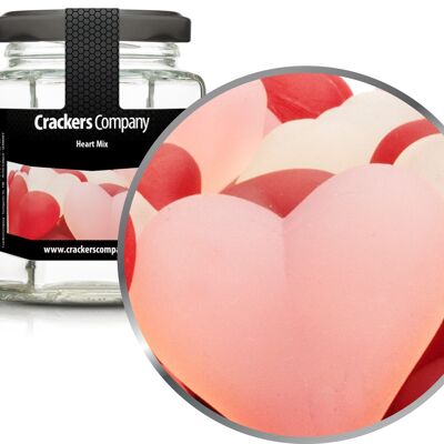 Coeurs d'amidon sans gélatine, Heart Mix PU de 25 pièces. toi. Contenu de 120 g par pièce.