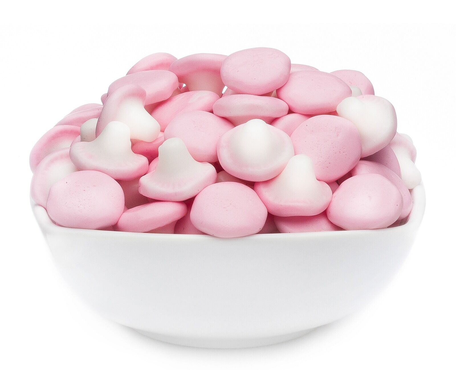 Champiñones con espuma de azúcar, champiñones y malvavisco PU con 1 pieza. Ud. Contenido de 3000 g por pieza.