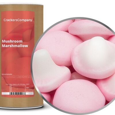Champiñones con espuma de azúcar, malvavisco de champiñones PU con 9 piezas. Ud. Contenido de 600 g por pieza.