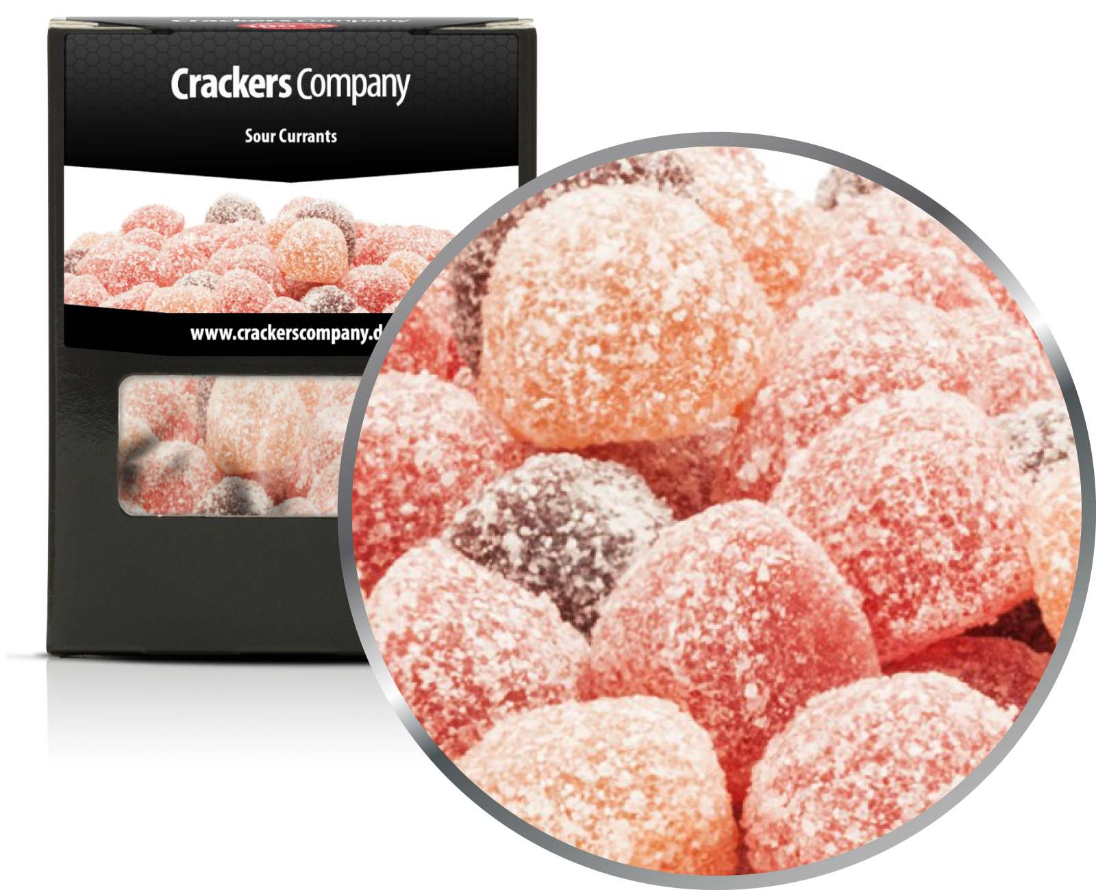 Gommose al ribes acido, ribes acido PU con 32 pezzi. u. Contenuto 110 g per pezzo.