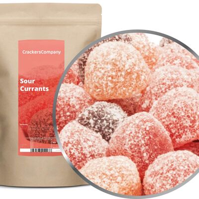 Gummies aux groseilles aigre, PU aux groseilles aigre avec 8 pièces. toi. Contenu de 700 g par pièce.