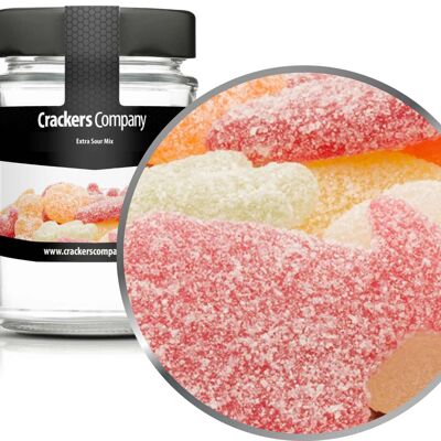 Bonbons gommeux extra-aigres, Extra Sour Mix PU avec 45 pièces. toi. Contenu de 90 g par pièce.
