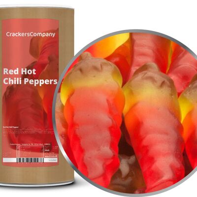 Dosettes en caoutchouc pour piment, Red Hot Chili Peppers PU avec 9 pièces. toi. Contenu de 1050g par pièce