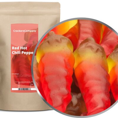 Baccelli in gomma per peperoncino, Red Hot Chili Peppers PU con 8 pezzi. u. Contenuto 700 g per pezzo.