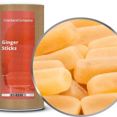 Bastoncini di gomma allo zenzero, Ginger Sticks PU con 9 pezzi. u. Contenuto 850 g per pezzo.