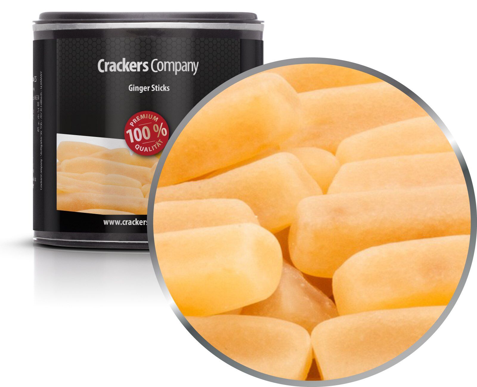 Palitos de goma de jengibre, Ginger Sticks PU con 36 piezas. Ud. Contenido de 90 g por pieza.