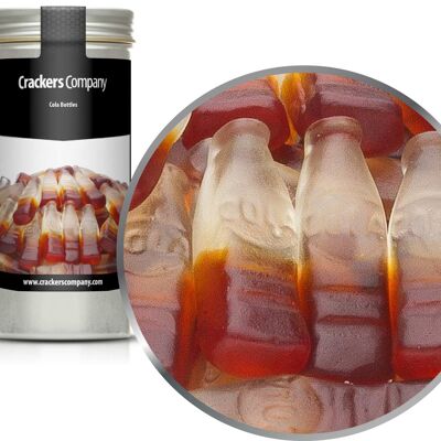 Chicle de cola, Botellas de Cola PU con 40 piezas. Ud. Contenido de 110 g por pieza.