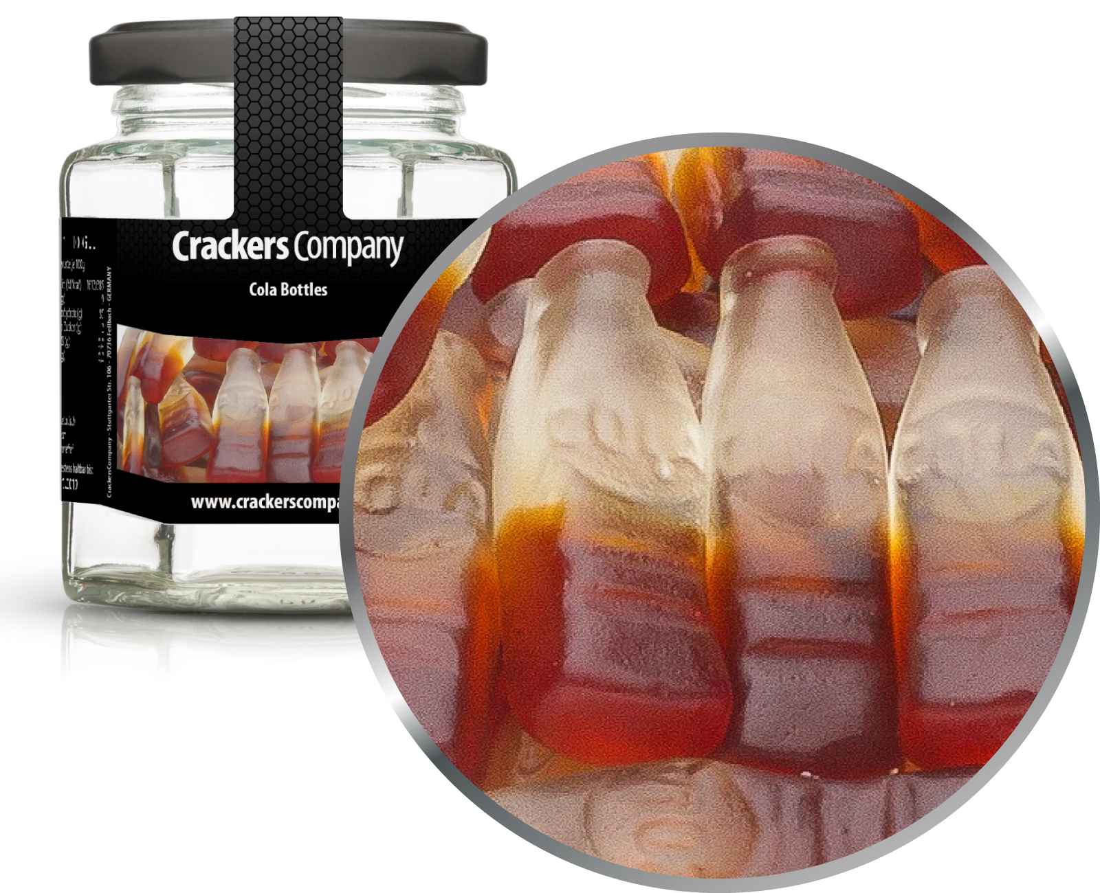 Cola Fruchtgummi, Cola Bottles VPE mit 25 Stk. u. 110g Inhalt je Stk.