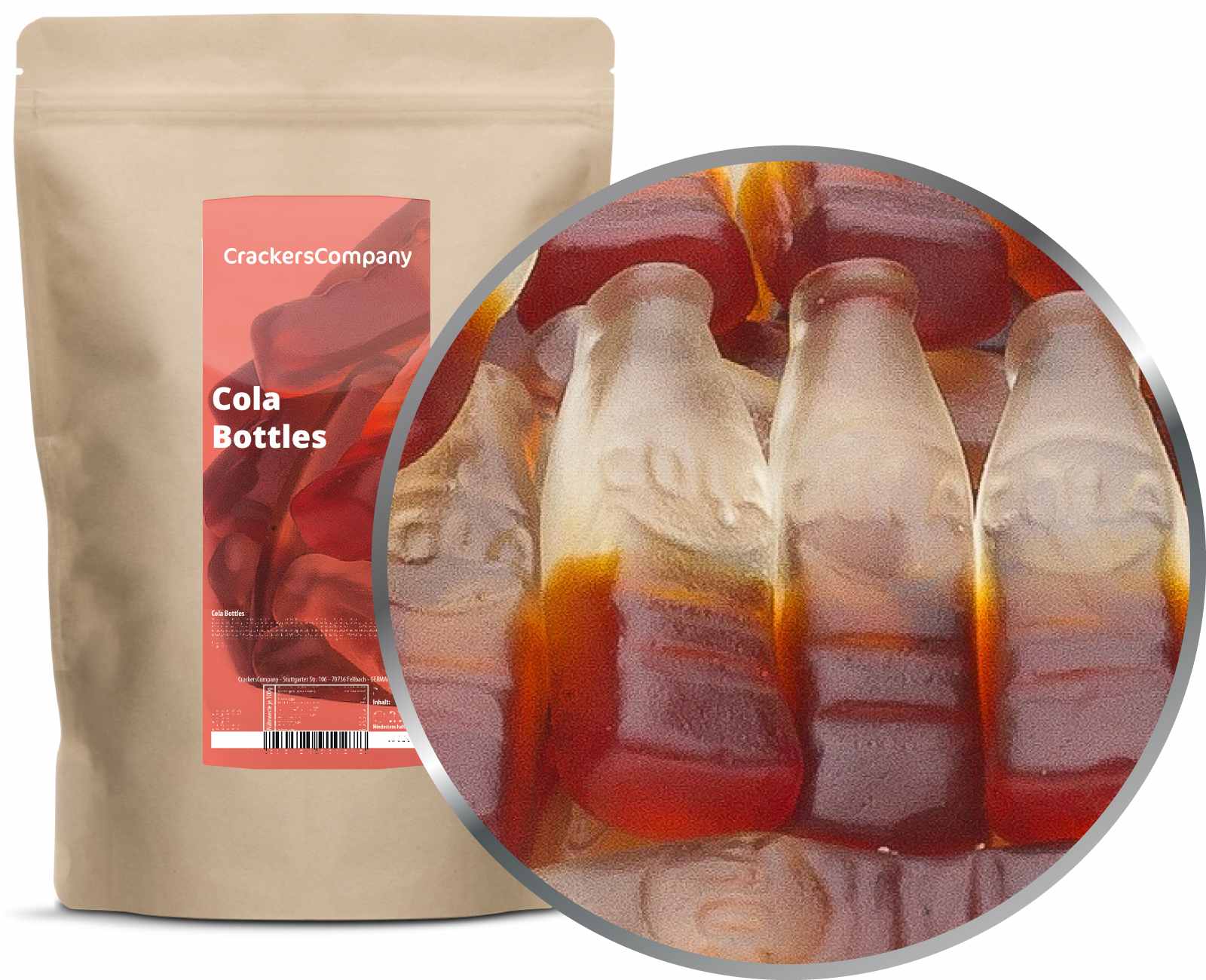 Cola fruit gum, Cola Bottles VPE with 8 pcs. and 750g content per piece