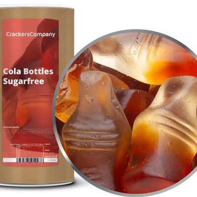 Chicle de fruta Cola sin azúcar, Botellas de Cola PU sin azúcar con 9 piezas. Ud. Contenido de 1000 g por pieza.