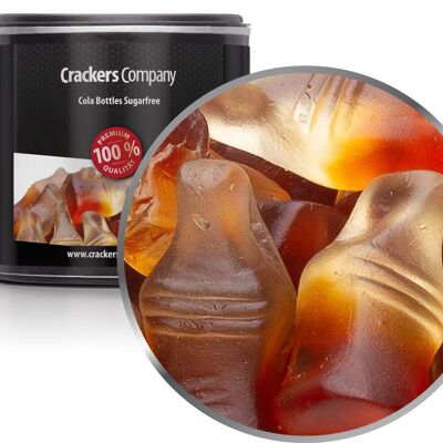 Chicle de fruta Cola sin azúcar, Botellas de Cola PU sin azúcar con 36 piezas. Ud. Contenido de 120 g por pieza.