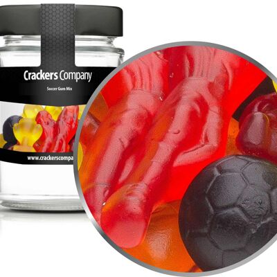 Gommes aux fruits de football, Soccer Gum Mix PU avec 45 pièces. toi. Contenu de 110 g par pièce.